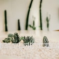 thumbnail image 4 of OULII 8Pcs Decorative Miniature Fences White Rectangular for Craft Projects ABS Material, 4 of 8