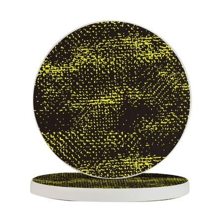 

Circular Drink Coasters Set Decadent Mottled Background Beautiful Home Decor Diatomite Heat-Resistant Diatomite Protect Table Countertop