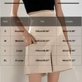 thumbnail image 3 of Delliss Women Pregnancy Fashion Straight Shorts Wide Leg Simple Maternity Shorts With Pocket, 3 of 5