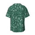 thumbnail image 7 of Kdxio Men's Hawaiian Shirt for Men Short Sleeve Shirt Green Christmas Summer Casual Holiday Beach Button Down T-Shirts, 7 of 7