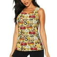 thumbnail image 1 of Fotbe Vehicles Blusas Sin Mangas para Mujer – Estilo Casual, Corte Suelto, Slim-Fit, Cuello Redondo Deportivo, Tops de Verano para Gimnasio y Yoga-X-Large, 1 of 1