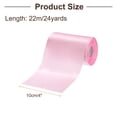 thumbnail image 2 of Uxcell 4 Inches x 24 Yards Pink Satin Ribbon for Gift Decoration, Polyester, 2 of 5