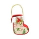 thumbnail image 1 of Bolsa de regalo navideña de peluche decorativa con asa, reutilizable y bonita bolsa de regalo navideña. Calcetín, 1 of 9