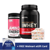 Optimum Nutrition "Build Muscle" Stack with FREE $5 Walmart eGift Card