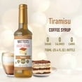 thumbnail image 2 of Matteo's Sugar Free Coffee Syrup, Tiramisu, 750mL, 0 Calories, 0 Sugar, (Single Bottle), 2 of 5