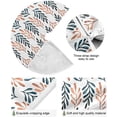 thumbnail image 2 of RYLABLUE Natural Leaves Pattern Pattern Xmas Christmas Tree Skirt Stand Mat for Holiday Party Decoration Indoor Outdoor 48 inches, 2 of 5