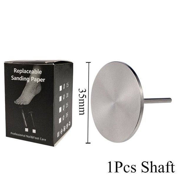 Herramientas de pedicura de papel de lija reemplazables de 35MM, disco de 3/32 pulgadas para pies, piel muerta, elimina el boquilla de disco de papel de lija