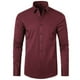 thumbnail image 1 of Blusa y camisa de manga larga con cuello vuelto para hombre, blusa informal de moda para negocios, camisa de manga larga con cuello vuelto y botones para hombre., 1 of 2
