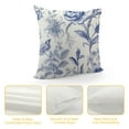 thumbnail image 4 of PIKWEEK  Floral Blue and White Flower Throw Pillow Covers French Country Decorative Square Pillow Case Cushion Cover for Couch/Bed/Car, 4 of 5