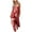 Red, variant on Jumpsuits for Women Loose Fit Sleeveless Spaghetti Strap Long Harem Pants Romper Beach Vacation Jumpsuit with Pockets