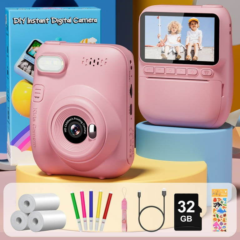 Gofunly Instant Print Camera for Kids, 1080P HD Digital Video