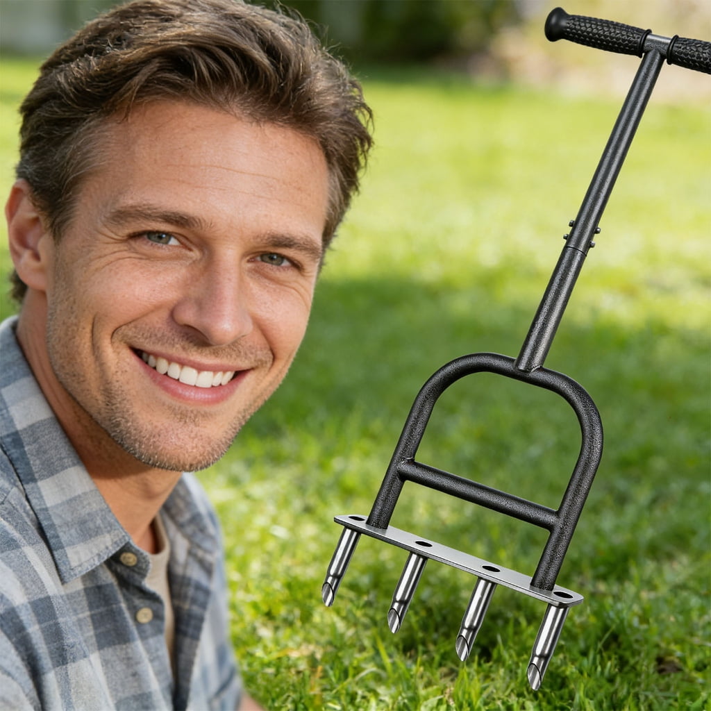 Manual Grass Piercing Tool For Yard Health And Root Ventilation 93cm Length