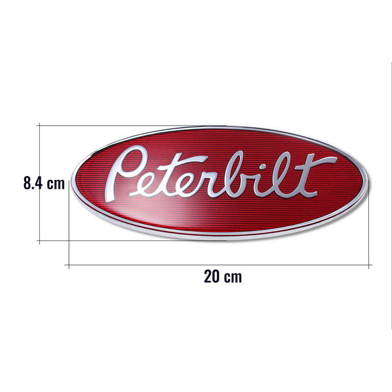 Peterbilt Motors Chrome Finish Oval Belt Buckle