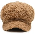 thumbnail image 5 of CoCopeaunts Octagon Newsboy Cap for Women Warm Winter Hat Japanese Style Beret Hat Solid Color Warm Outdoor Baker Boy Cap, 5 of 7
