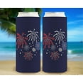 thumbnail image 6 of July 4th Party Favor Fireworks Navy 6-Pack Ultra Slim Can Drink Sleeves, 6 of 8