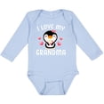 thumbnail image 3 of Inktastic I Love My Grandma with Cute Penguin and Hearts Girls Long Sleeve Baby Bodysuit, 3 of 5