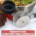 thumbnail image 5 of Salad-Chopper with Protective-Covers Dual-Wheels Salad-Cutter Food-grade Stainless Steel Circle Cutter Quick Kitchen Prep, 5 of 8