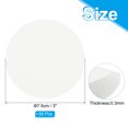 thumbnail image 2 of Uxcell Papier Cartonné Rond 3 Pouces, 50 Pcs Forme Ronde Découpe Papier Épais sous-Verre pour Projets DIY, Blanc, 2 of 5