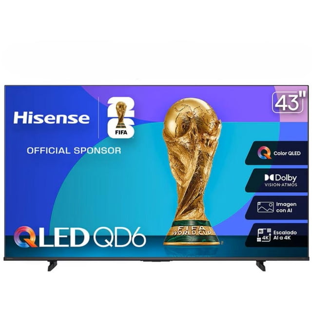 TV 43 Pulgadas Smart TV UHD 4K QLED 43QD6QFM Hisense Sistema Operativo Fire TV