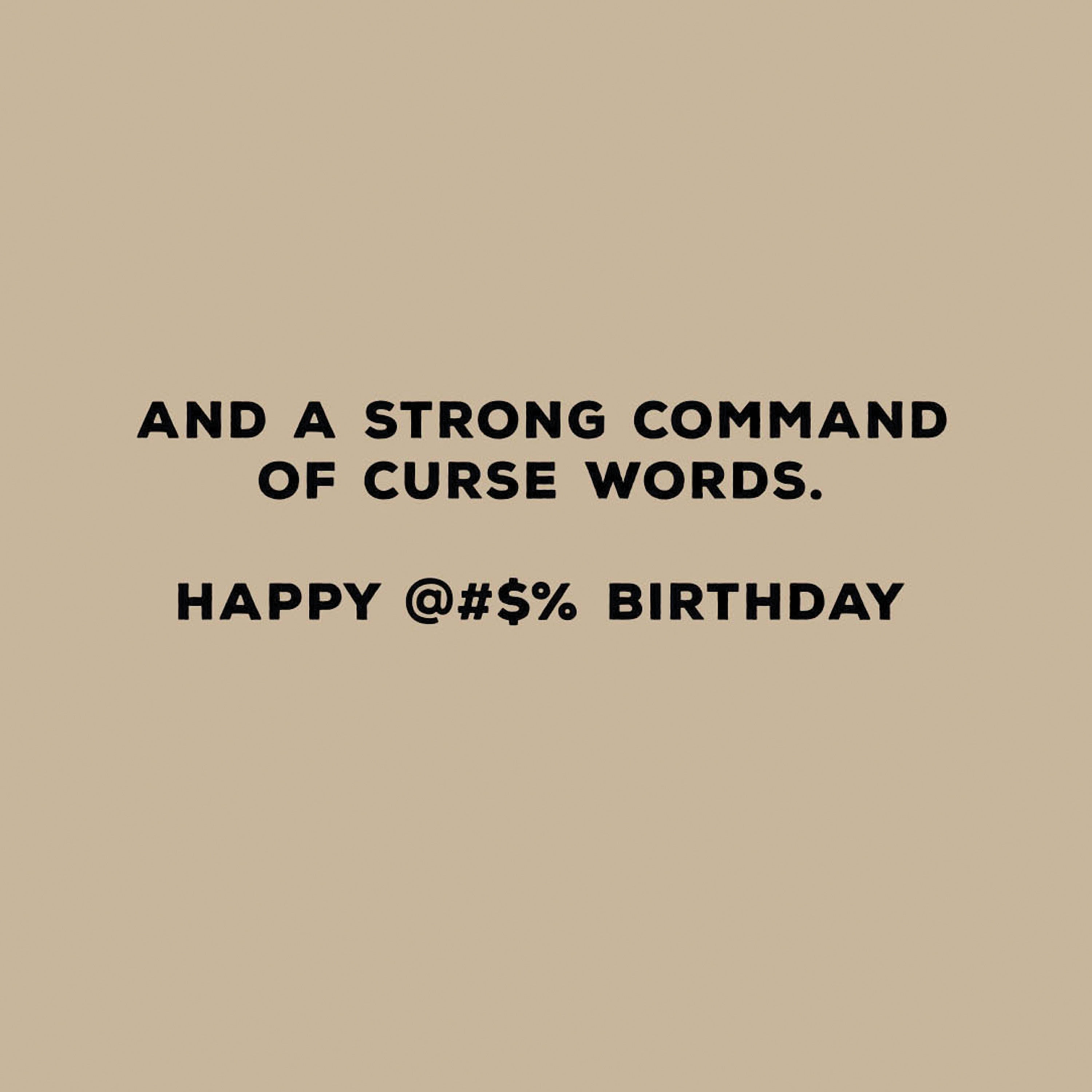 Hallmark Gift Card Greeting Funny Birthday Card for Him, Adult Humor (Duct Tape and Curse Words)