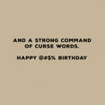 thumbnail image 5 of Hallmark Gift Card Greeting Funny Birthday Card for Him, Adult Humor (Duct Tape and Curse Words), 5 of 11
