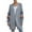 Gray, variant on LYXSSBYX Long Sleeve Tops Women's Sexy Fashion V-Neck Printing Long Sleeve Cardigan Casual Outwear
