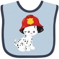 thumbnail image 3 of Inktastic Fireman Dog, Cute Dog, Puppy, Doggo, Dalmatian Boys or Girls Baby Bib, 3 of 4