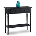 thumbnail image 1 of Leick Coastal Notions Table Console à 1 Tiroir avec Tablette, Noir Cygne, 1 of 3