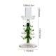 thumbnail image 3 of Portavelas de cristal para decoración de coronas de árbol de Navidad | Soporte para velas transparente para decoración navideña del hogar | Adorno para chimenea de mesa de cena romántica, 3 of 7