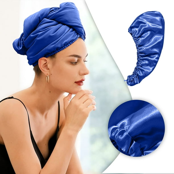 Toalla para el cabello, turbantes para cabello mojado, toallas para secar el cabello rizado, toallas para el cabello de mujer, toallas de secado rápido para cabello largo, rizado y grueso.