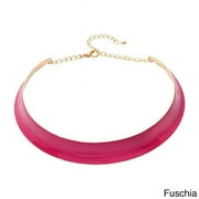 J&H Designs 6277-N-Fuschia Brights Hammered Colar Necklace
