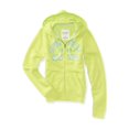 thumbnail image 1 of Aeropostale - Sudadera con capucha y apliques arqueados para mujer, amarillo, grande, 1 of 1