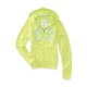 thumbnail image 1 of Sudadera con capucha para mujer Aeropostale con apliques arqueados amarillo pequeño, 1 of 1