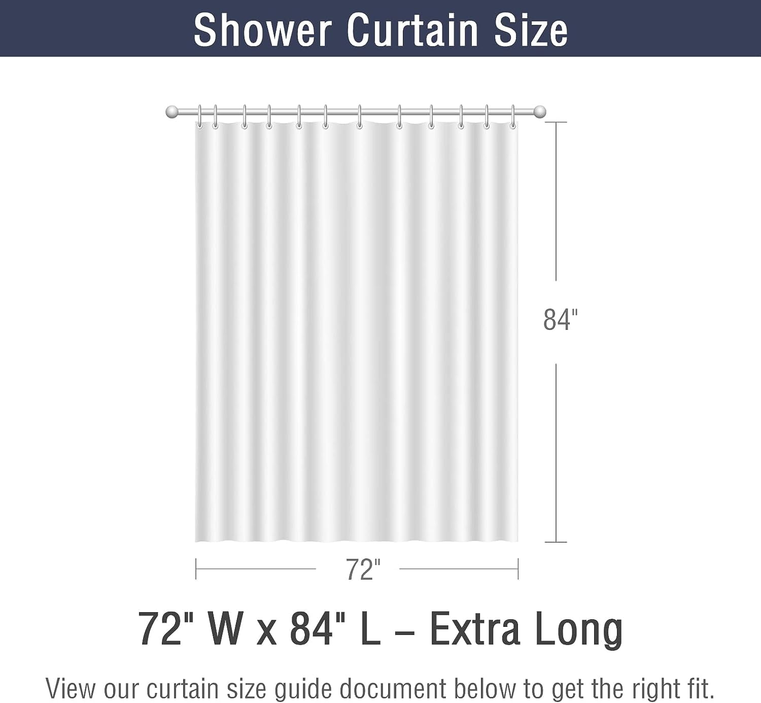 Extra Long Shower Curtain 72 x 84, Tall Grey Black and White Shower Curtain for Bathroom, Mid Century Modern Abstract Geometric Waterproof Fabric Shower Curtain Set with Hooks