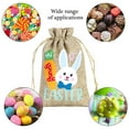 thumbnail image 4 of Easter Burlap Drawstring Bags Easter Burlap Bags with Drawstrings Bunny Linen Goody Gift Bags with Double Jute Drawstrings Easter Bags Burlap Easter Bunny Bags for Easter, 4 of 6