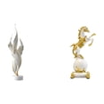 thumbnail image 1 of Estatua moderna de pluma de caballo, escultura animal de resina, colección de figuras decorativas, centro de mesa para chimenea, sala de estar, escrit, 1 of 8