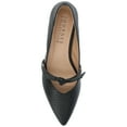 thumbnail image 5 of Journee Womens Cait Textured Material Slip On Mary Jane Flats, Widths Available, 5 of 10