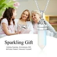 thumbnail image 4 of Bestyle Synthetic Moonstone Necklace June Hexagonal Birthstone Pendant Statement Healing Crystal Jewelry for Women, 4 of 9