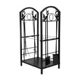 thumbnail image 2 of Firewood Lumber Stacking Storage Rack, Logs Holder Black Fireplace Accessory Firewood Rack Firewood Holder Firewood Holder Stand  For Backyard Firepit, 2 of 8