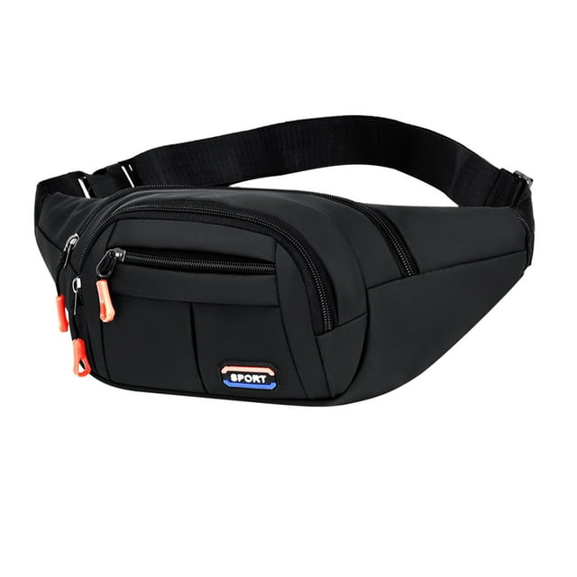 Promotions de Week-End, Sac de Poitrine Rétro, Sac de Taille Grande Capacité, Tissu Respirant Imperméable, Sangles Réglables, pour Course Randonnée, Rangement Sécurisé, Équipement de Voyage Entraînement Physique Gym / Nylon, Noir-535