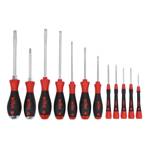 Wiha 12 Piece Screwdriver Set Picofinish Precision Softfinish Standard And Xheavy Duty