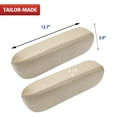 thumbnail image 3 of KBH 2 PCS Front Seat Armrest Cover Replacement for F250 F350 F450 F550 & Ford Excursion 1999-2007, Leather Armrest Protector for Ford Accessories, Beige, 3 of 7