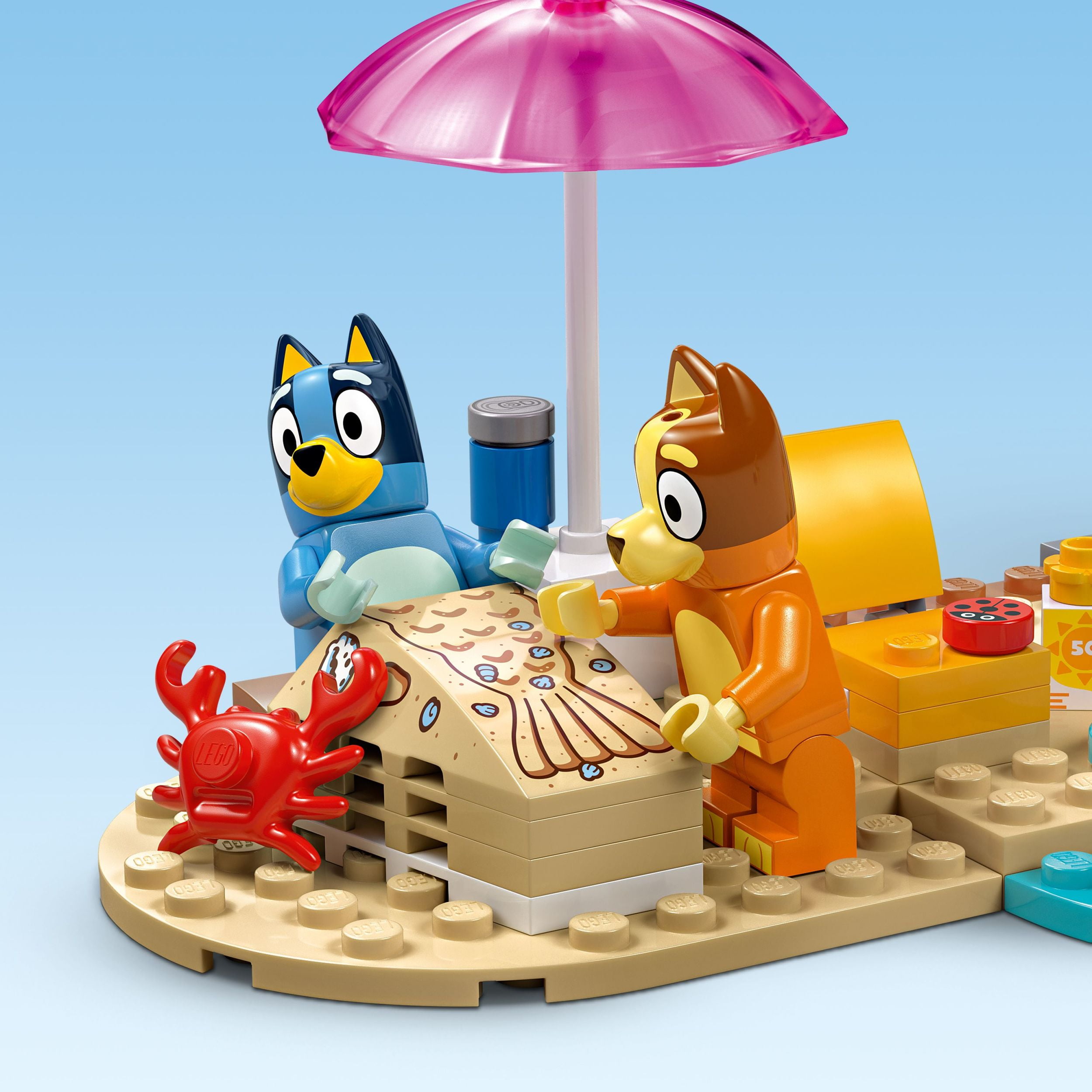 LEGO Bluey : L’Escapade à la Plage de la Famille de Bluey, Ensemble de Construction pour Enfants d’Âge Préscolaire 11202 LEGO L’escapade à la pl 11202