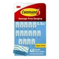 thumbnail image 2 of Command® Small Wire Hooks, 40 Hooks, 48 Clear Adhesive Strips, Damage Free Hanging Picture Hangers, No Tools Wall Hanging Strips For Living Spaces, 2 of 2