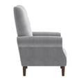 thumbnail image 4 of Lazzara Home Cecily Dark Gray Velvet Tufted Back Club Accent Chair, 4 of 7