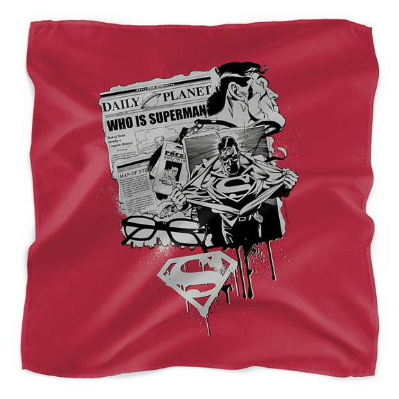 Superman Identity Bandana (21 in x 21 in)