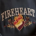 thumbnail image 2 of Vintage Fire-heart Embroidered Sweatshirt, To Whatever End Shirt, SJM Embroidered Merch, Throne of Glass Shirt, You Do not Yield Sweatshirt, 2 of 5