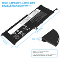 thumbnail image 4 of Battery For Lenovo ThinkPad X1 Yoga 1st 2nd Gen 01AV438 01AV439 01AV409 01AV458, 4 of 6