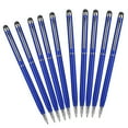 thumbnail image 2 of 10 lápices capacitivos 2 en 1 para pantalla táctil, accesorios metálicos para ordenador, color azul, 2 of 14