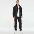 thumbnail image 4 of Ensemble de Survêtement de Course Athlétique pour Hommes, Décontracté, Fermeture Éclair Intégrale, Tenue de Jogging, 4 of 6